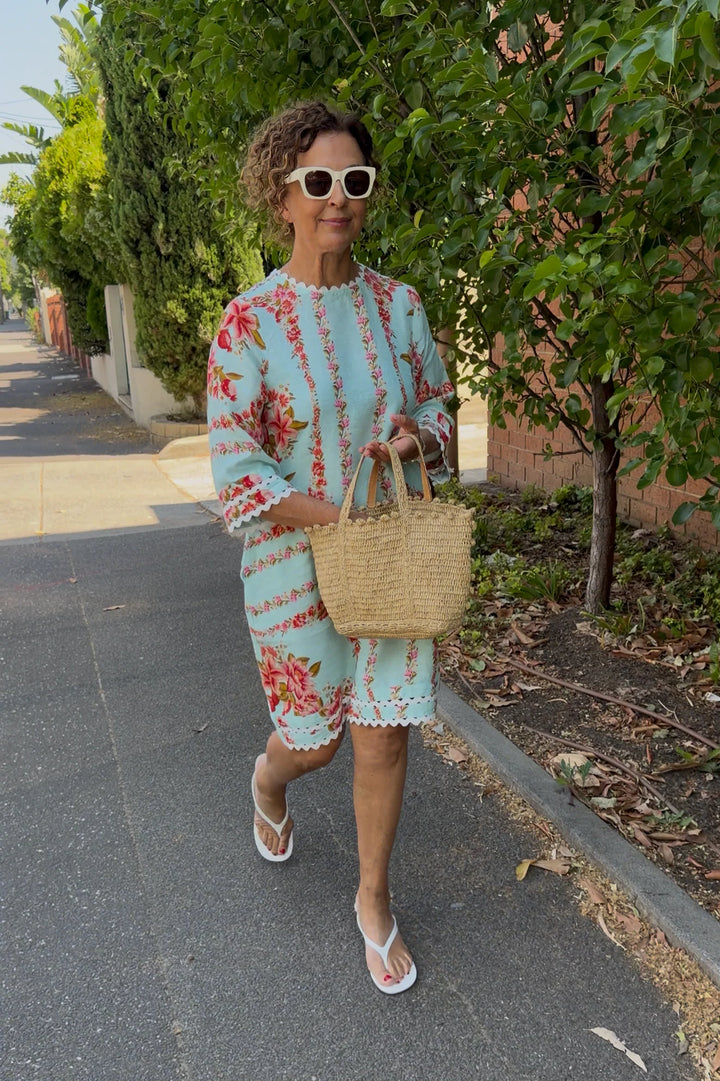 Claire Linen Dress - Portofino