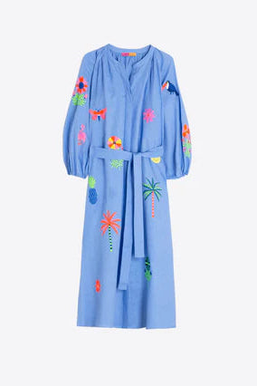 Claudette Dress - Embroidered