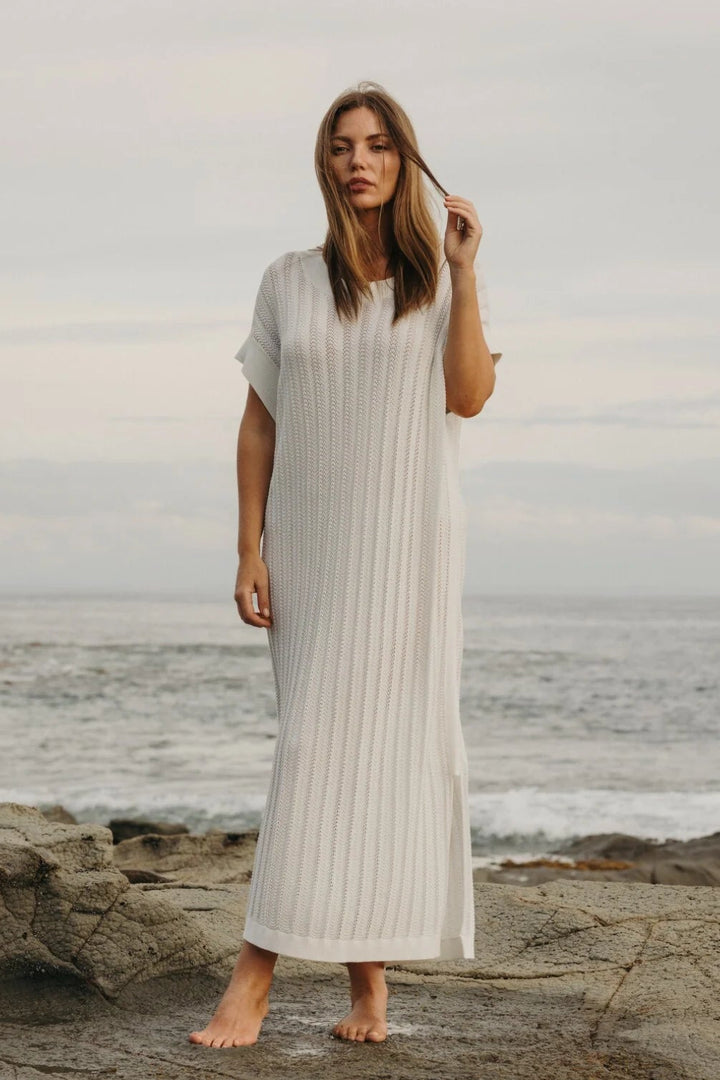 Coda Pointelle Dress - Milk