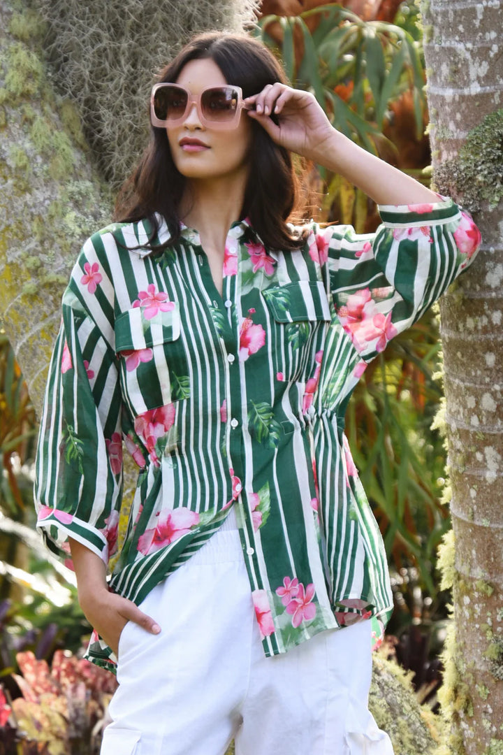 Cinch on Shirt - Hibis-Kiss