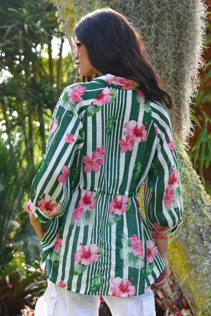 Cinch on Shirt - Hibis-Kiss