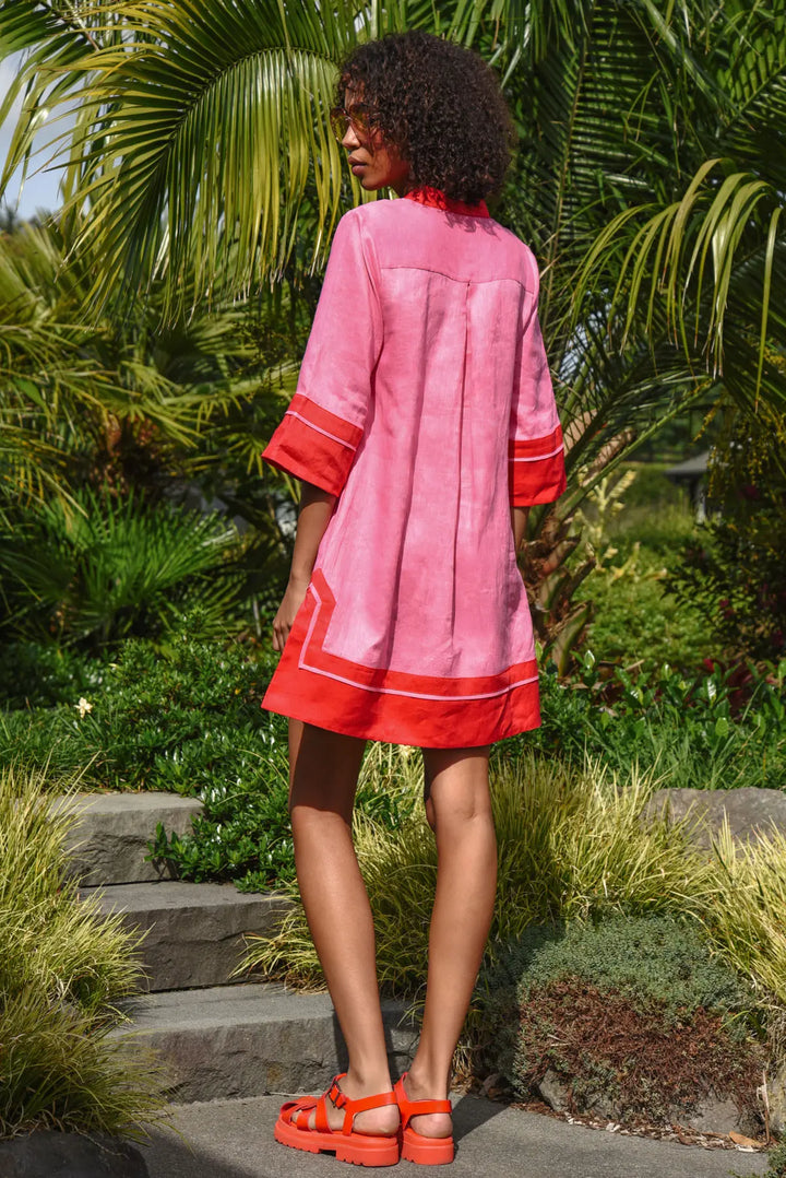 Edge of Glory Tunic - Pink Red