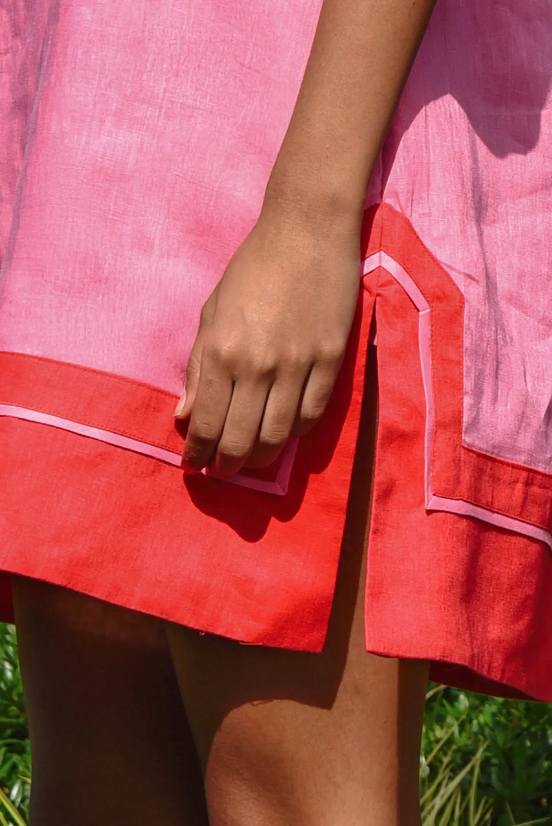 Edge of Glory Tunic - Pink Red