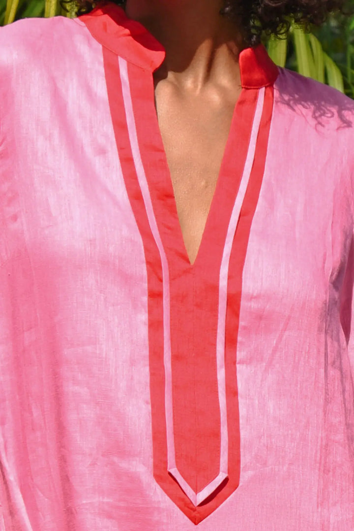 Edge of Glory Tunic - Pink Red