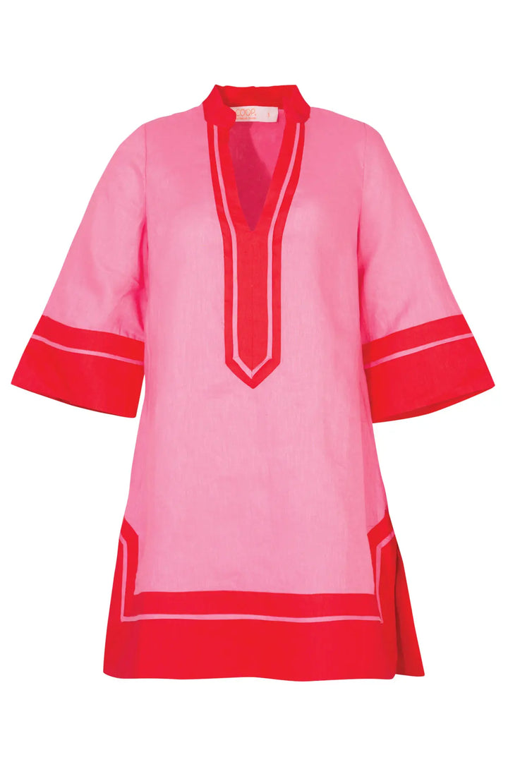 Edge of Glory Tunic - Pink Red