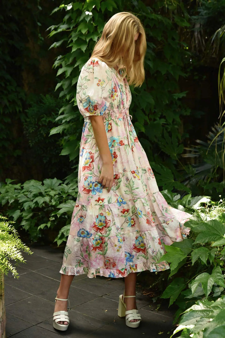 Ruche Around Dress - Garden Party