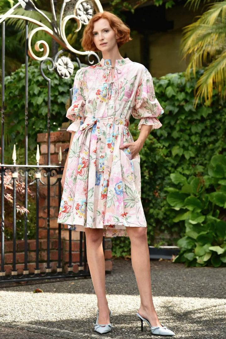 Tie's The Limit Dress - Garden Party