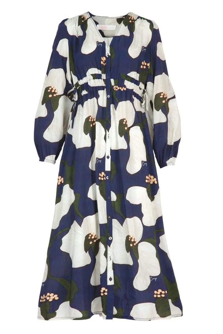 Ruche With It Dress - Navy