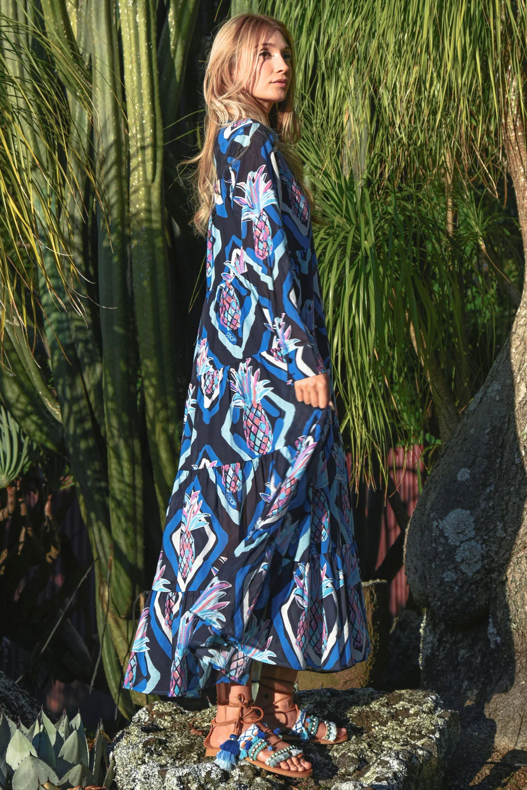 Sun & The Swoon Dress - Blue Aloha