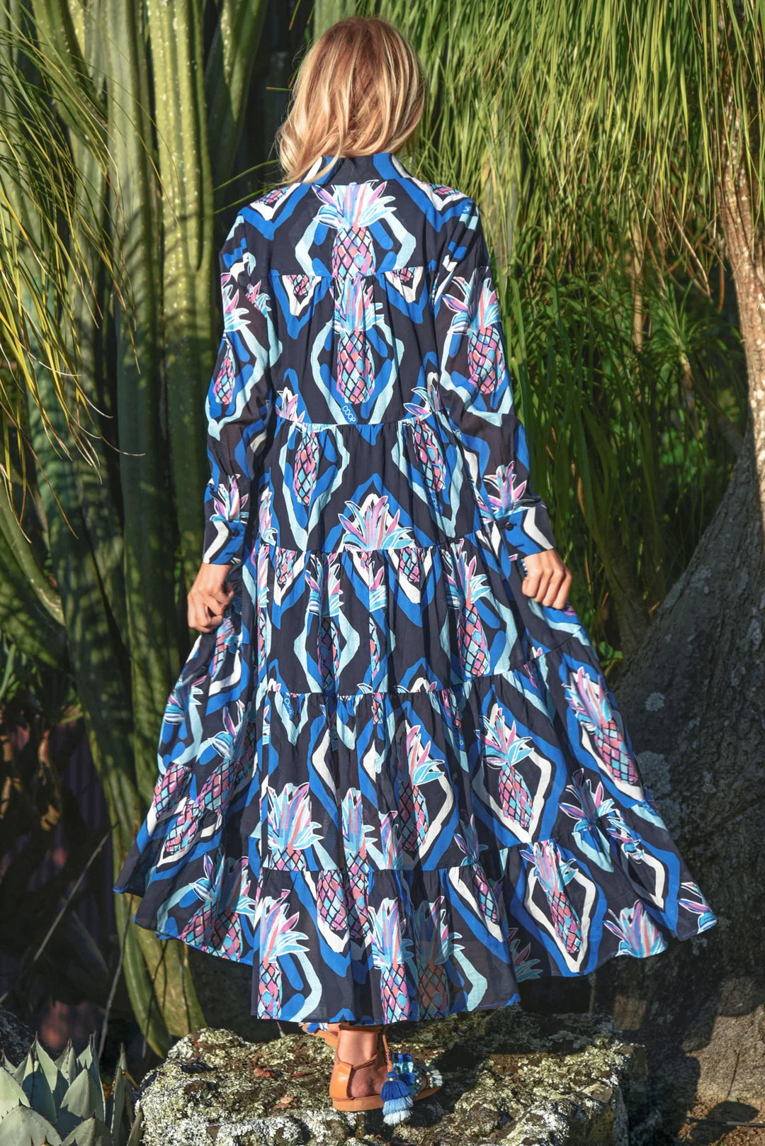 Sun & The Swoon Dress - Blue Aloha