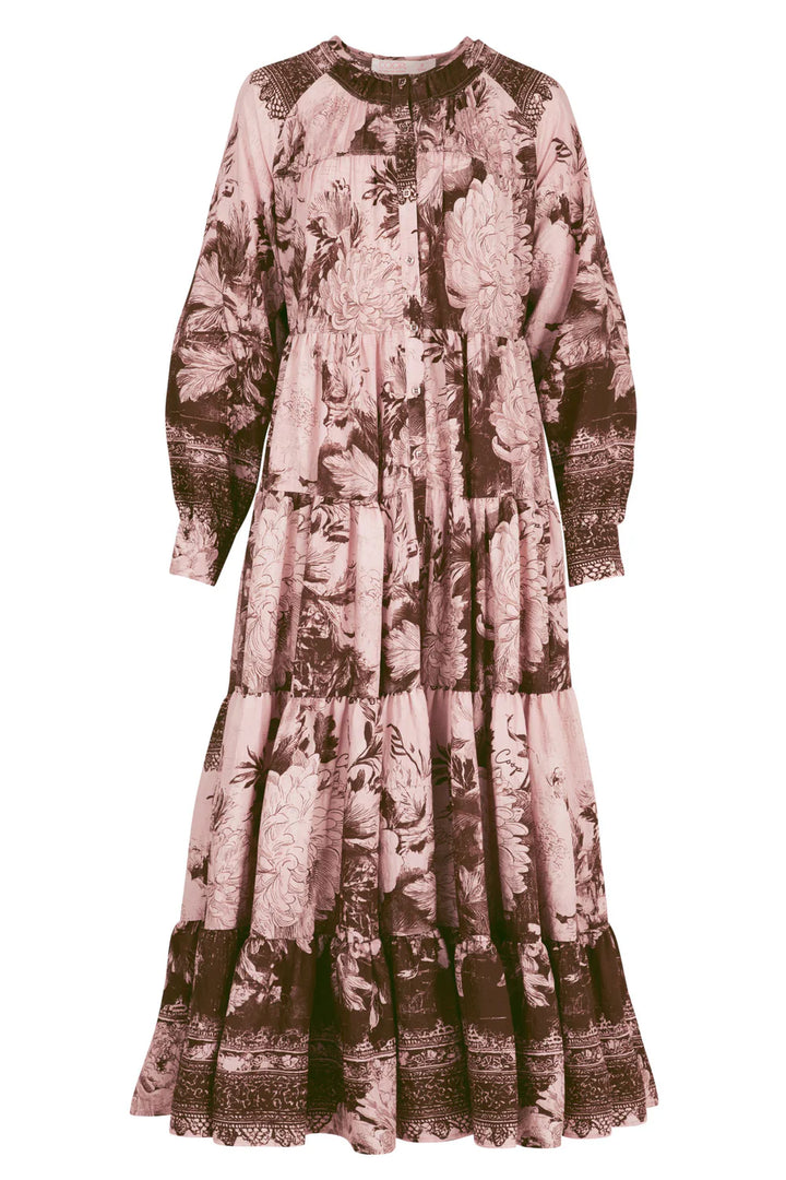 Sway All Day Dress - Pink/Brown