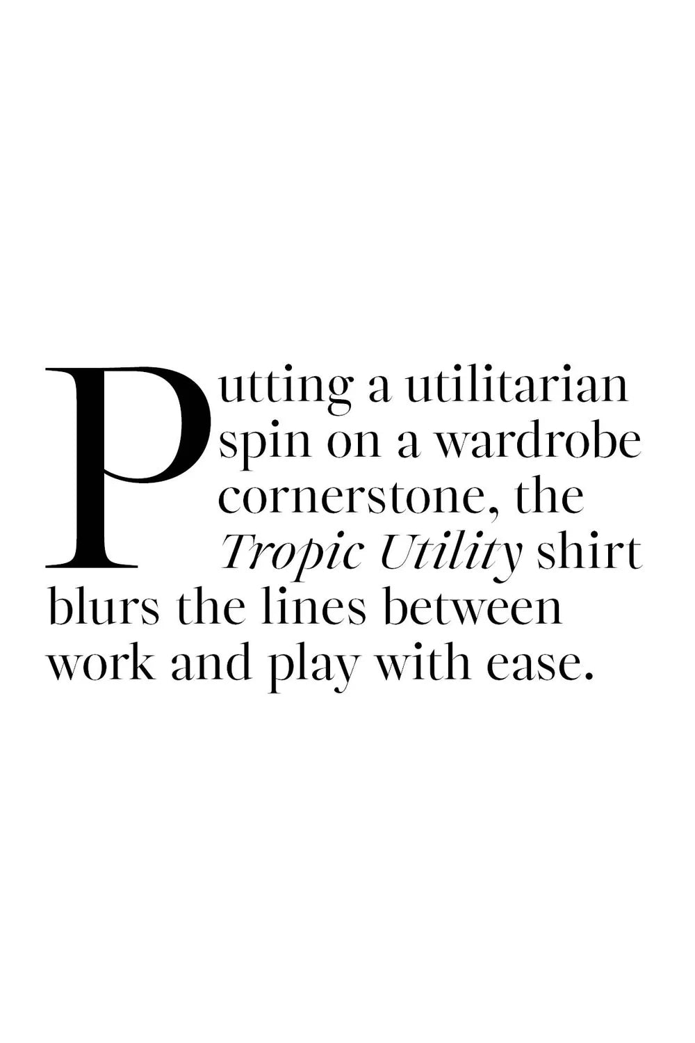 Tropic Utility Shirt - Palm Beach