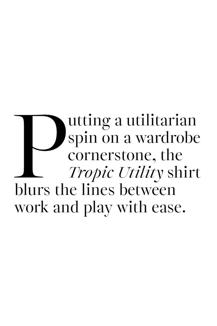 Tropic Utility Shirt - Palm Beach