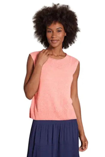 Esperance & Co Cotton Linen Blend Tank Guava