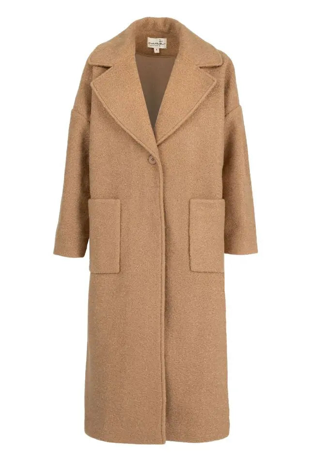 Coming Up Cozy Coat - Camel