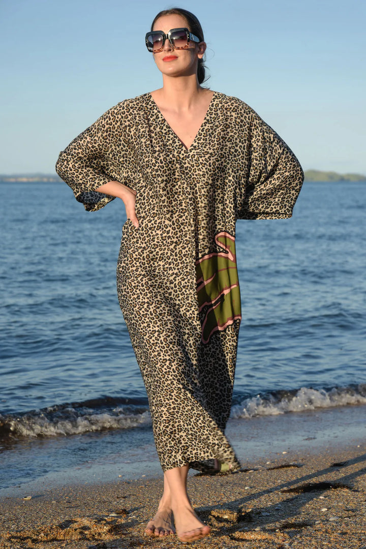 Making it Purr-fect Dress - Leopard Palm