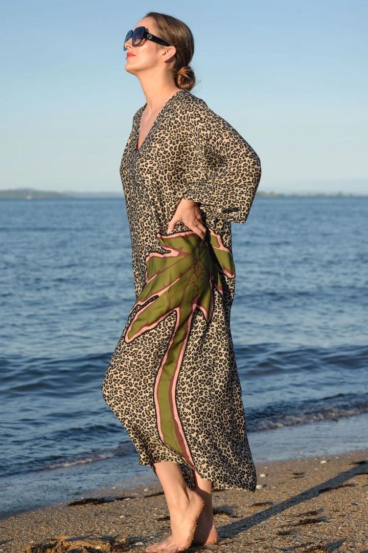 Making it Purr-fect Dress - Leopard Palm