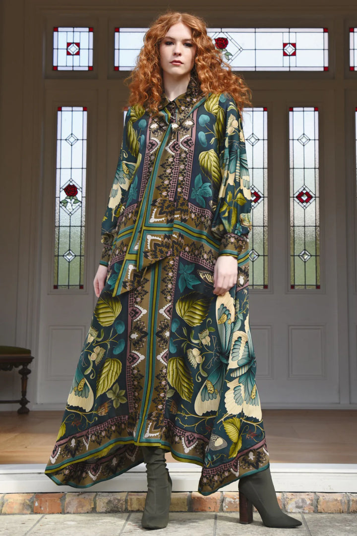 The Line of Time Dress - Moth