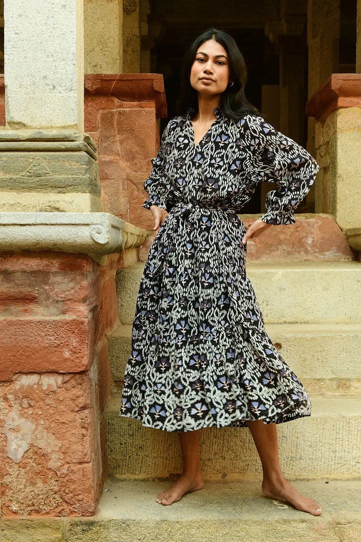 Bellflower Midi Dress - Multi