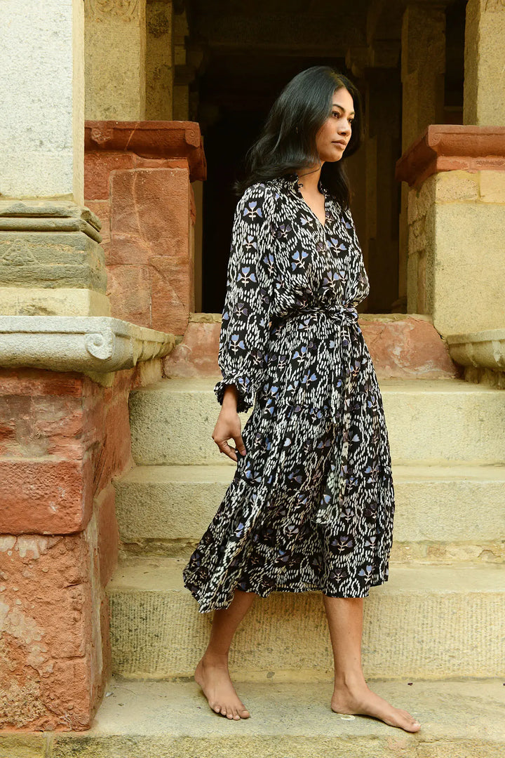 Bellflower Midi Dress - Multi
