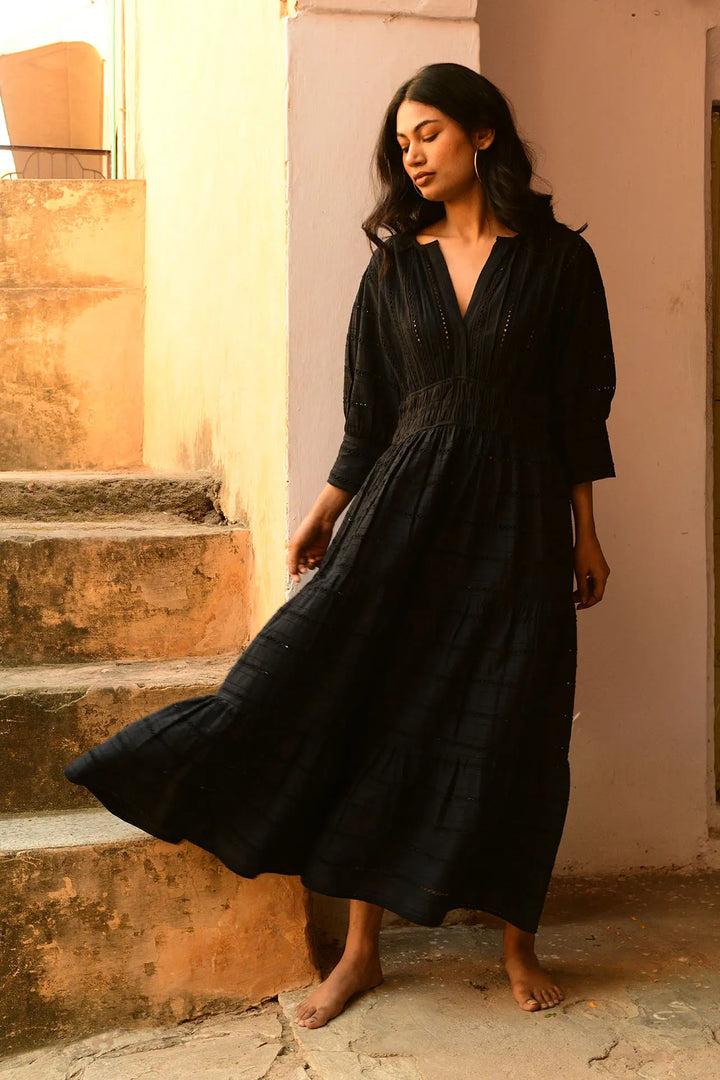 Primrose Maxi Dress - Black