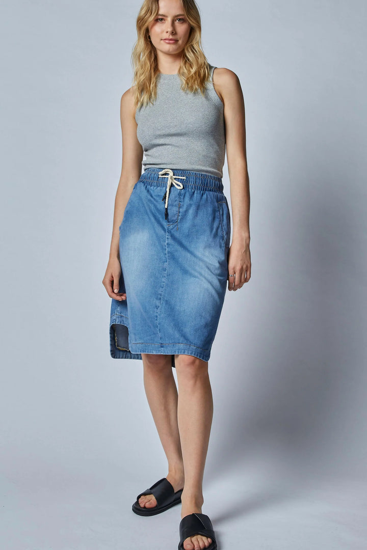 Cecil Skirt - Rodeo Blue