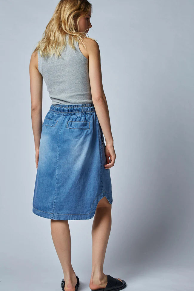 Cecil Skirt - Rodeo Blue
