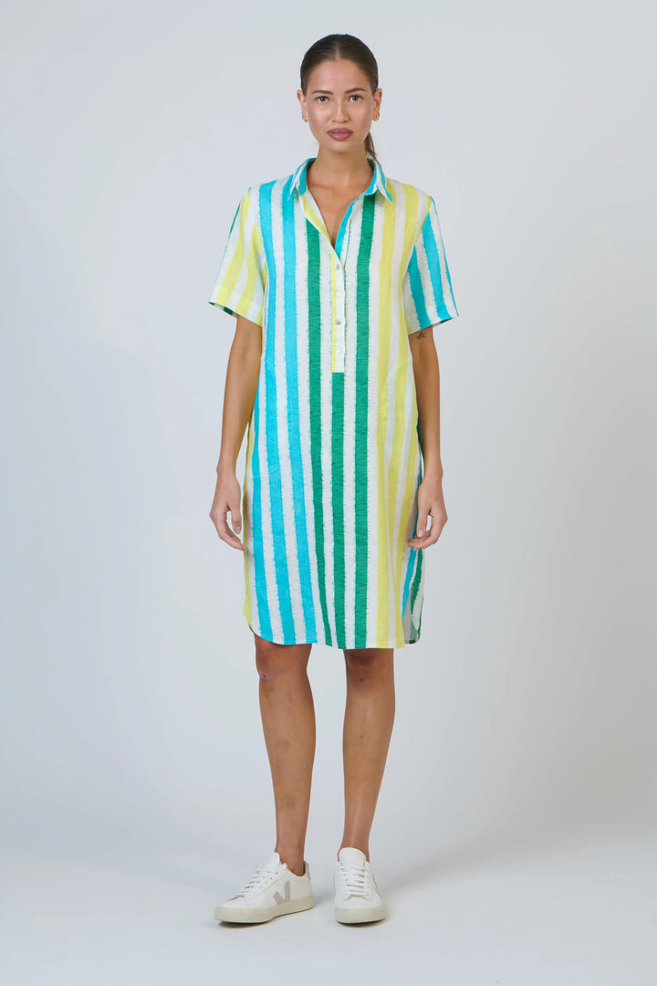 Enveloppe Linen Shirt Dress - Plage