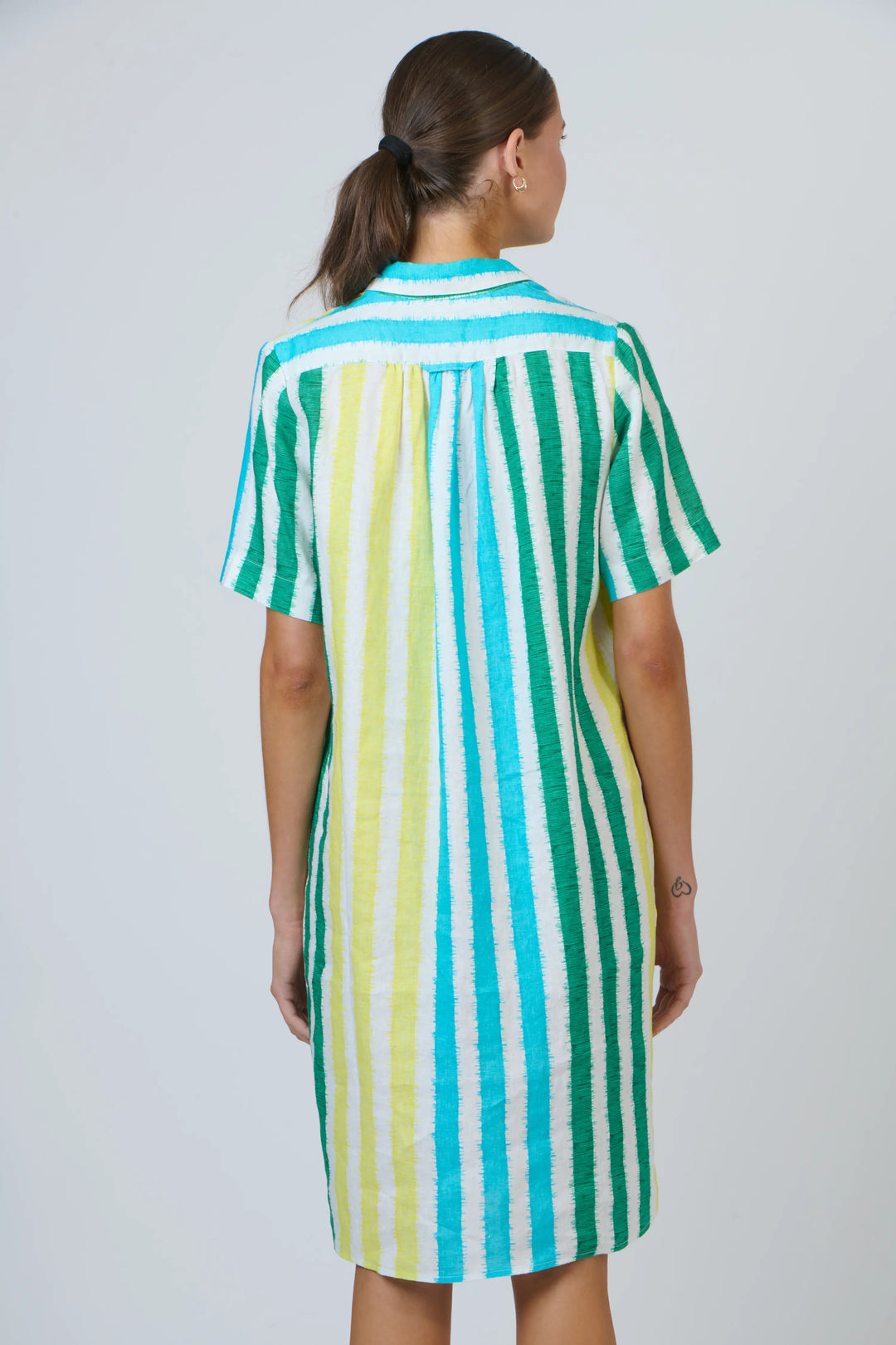 Enveloppe Linen Shirt Dress - Plage