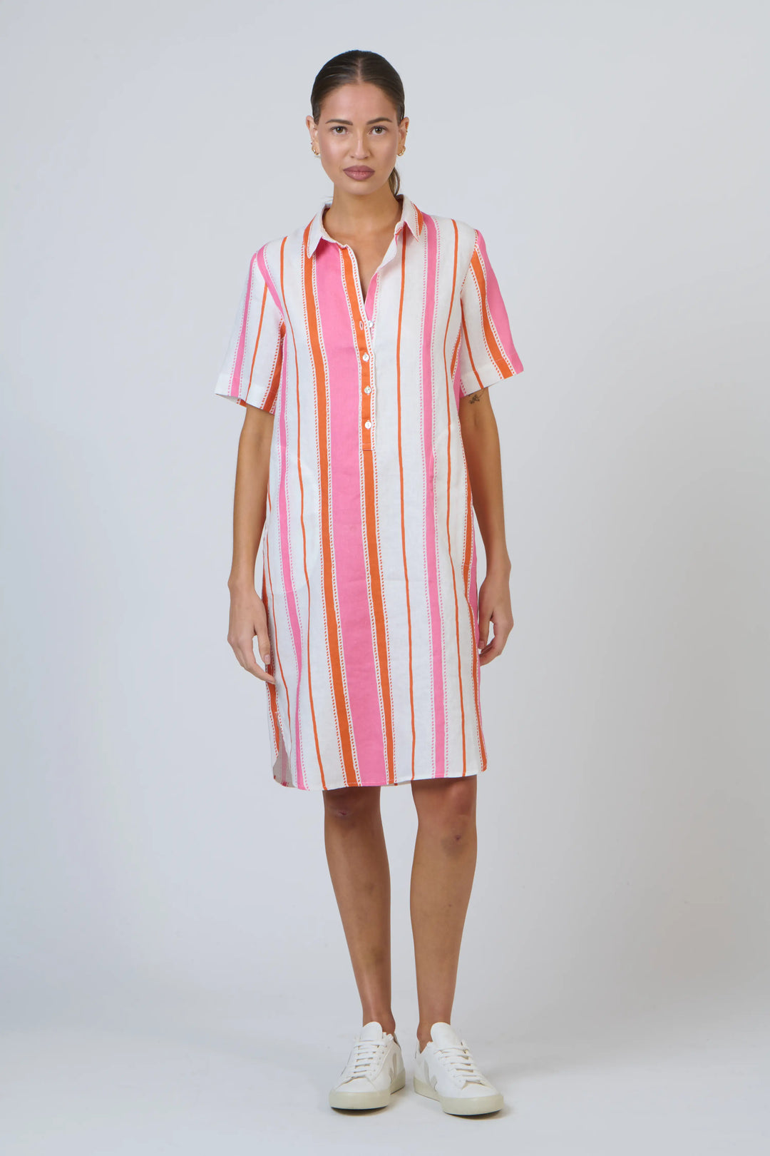 Enveloppe Linen Shirt Dress - Pareo