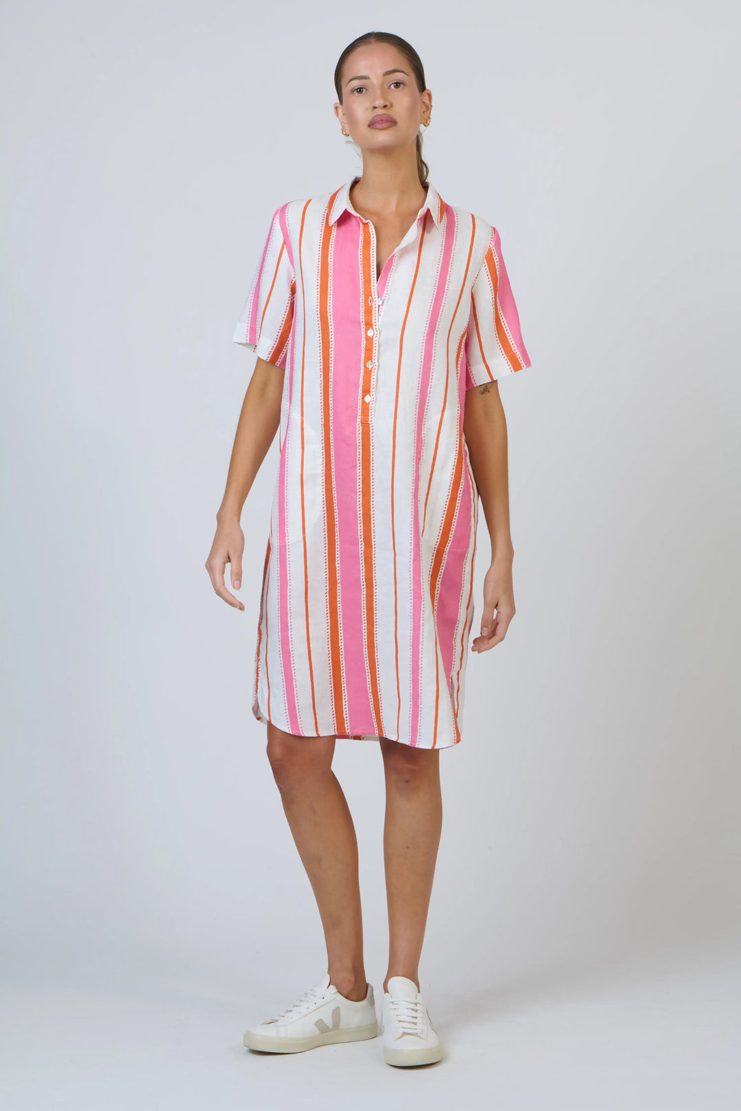 Enveloppe Linen Shirt Dress - Pareo