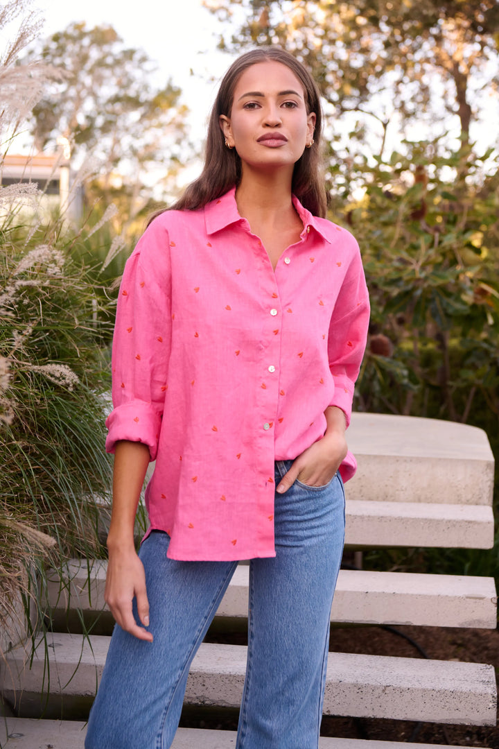 Enveloppe Linen Shirt - Amour