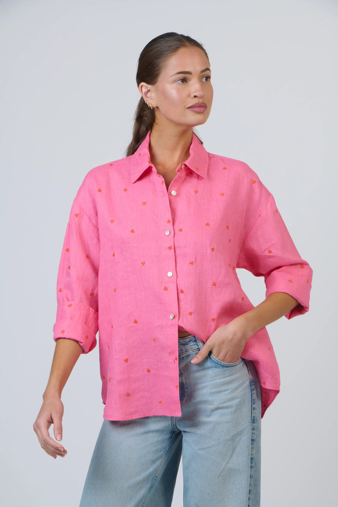 Enveloppe Linen Shirt - Amour