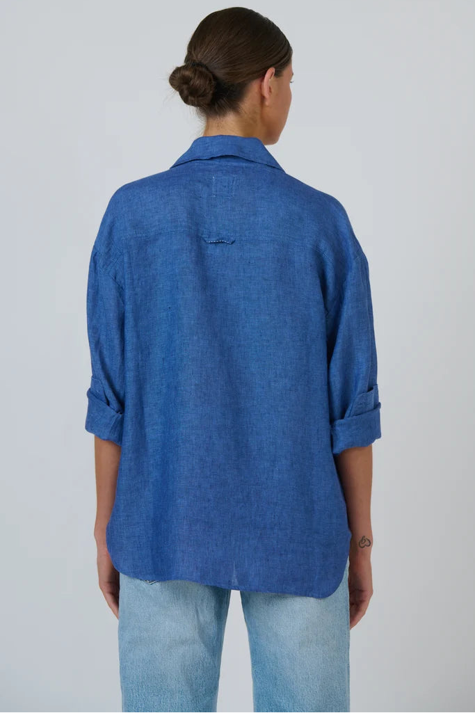 Linen Shirt ENVL-157 - Indigo