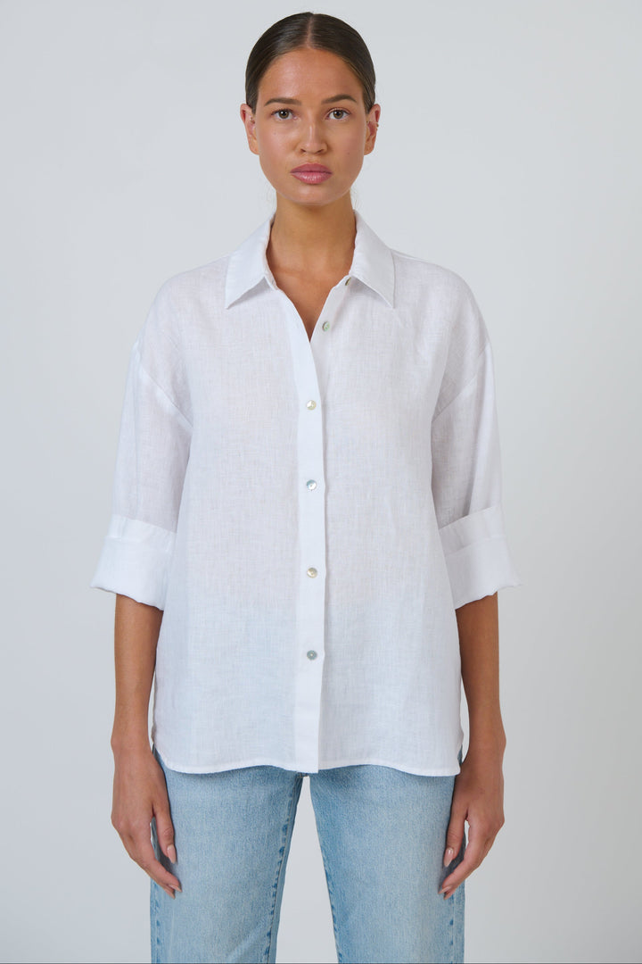 Linen Shirt ENVL-159 - Lys
