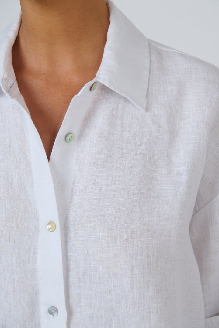 Linen Shirt ENVL-159 - Lys