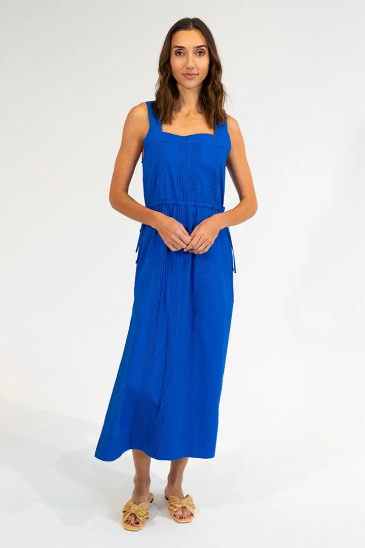 Elms King Cape Maxi Dress Cobalt