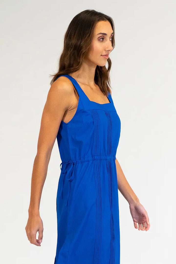 Elms King Cape Maxi Dress Cobalt