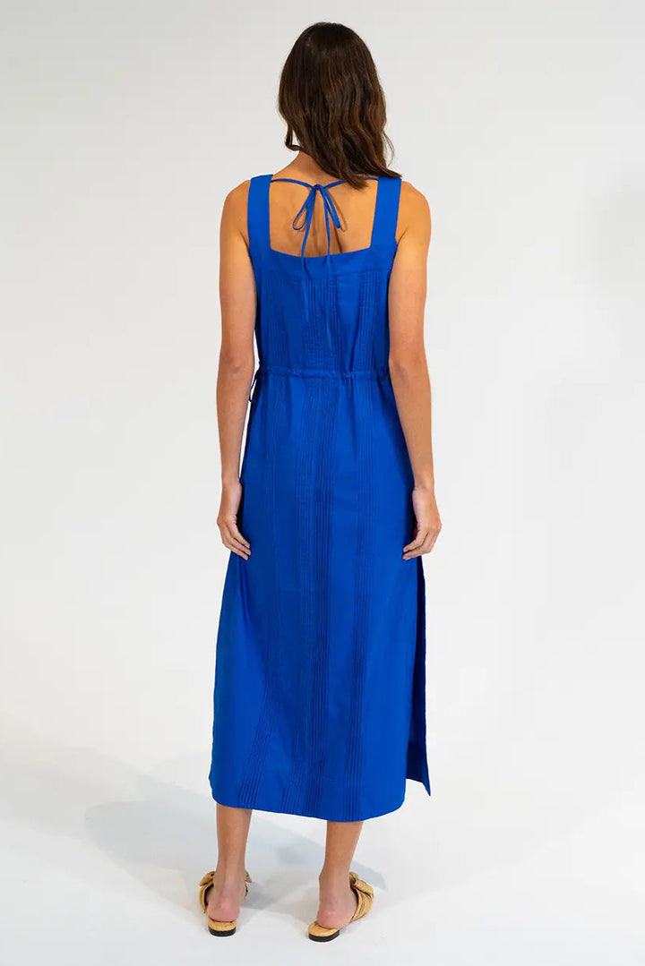 Elms King Cape Maxi Dress Cobalt