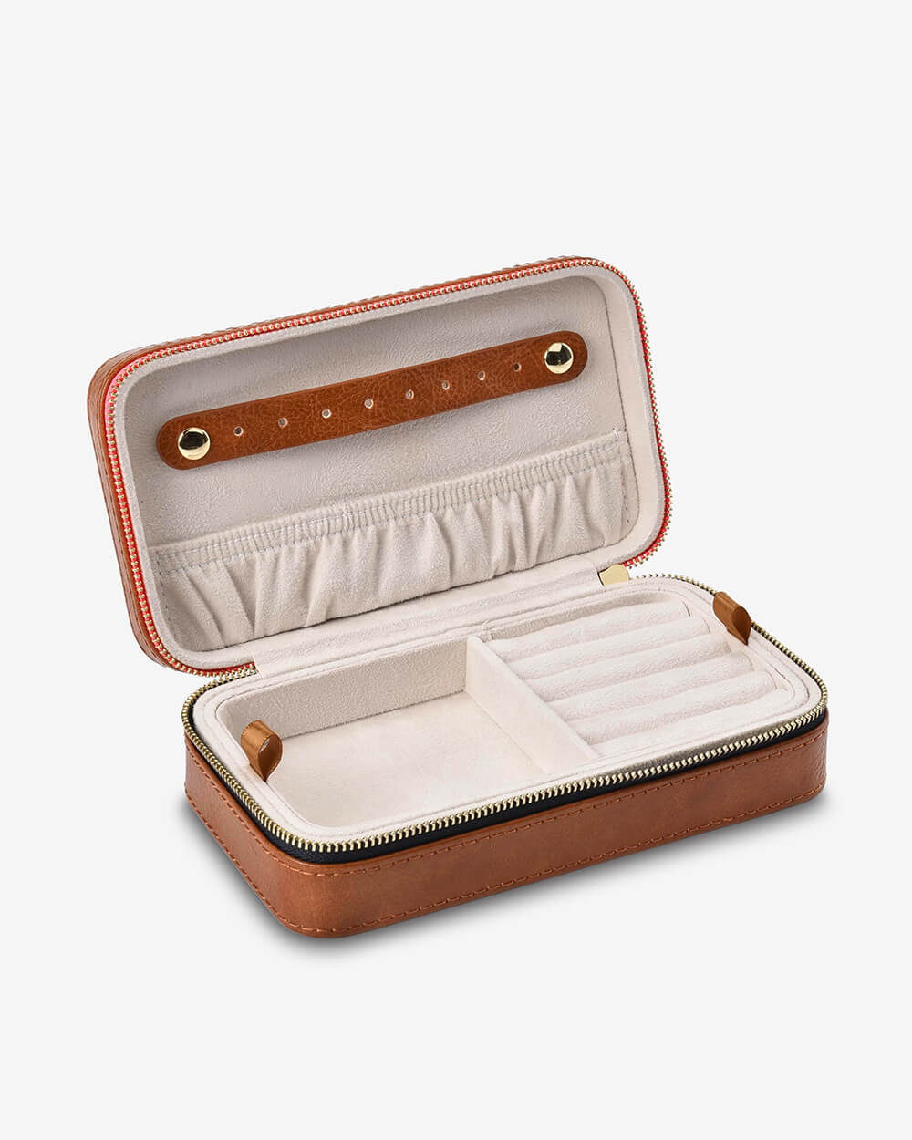 Jewellery Case Large - Tan Pebble