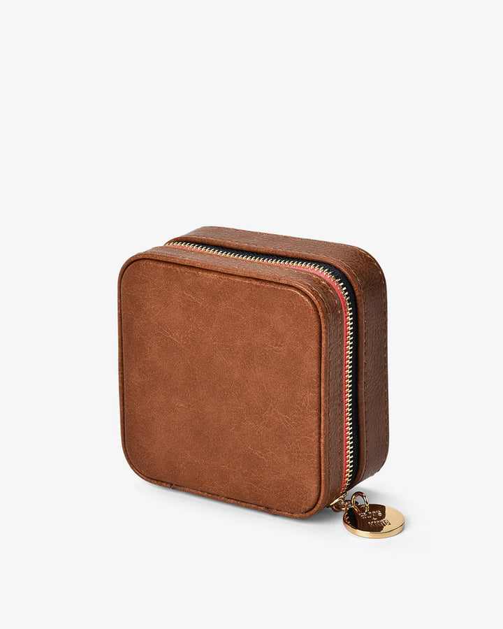 Jewellery Case - Tan Pebble
