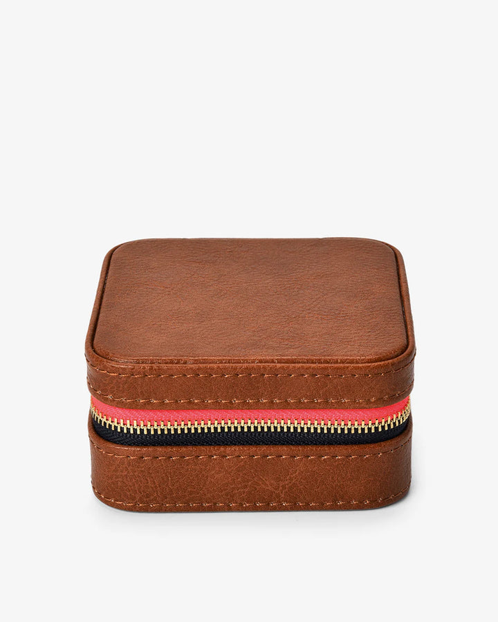 Jewellery Case - Tan Pebble