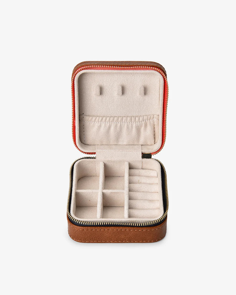 Jewellery Case - Tan Pebble