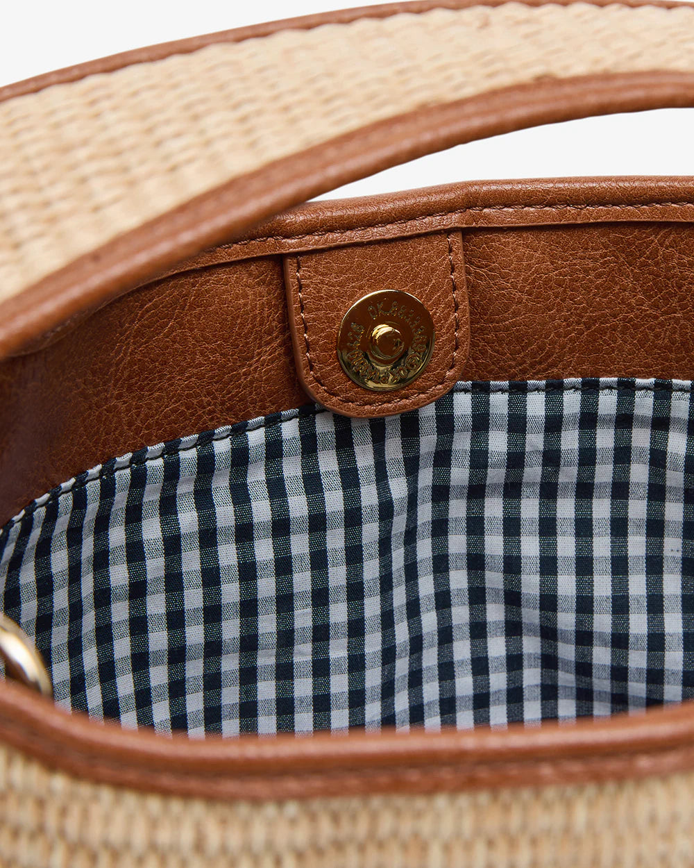 Linton Large Crossbody - Tan Natural Weave