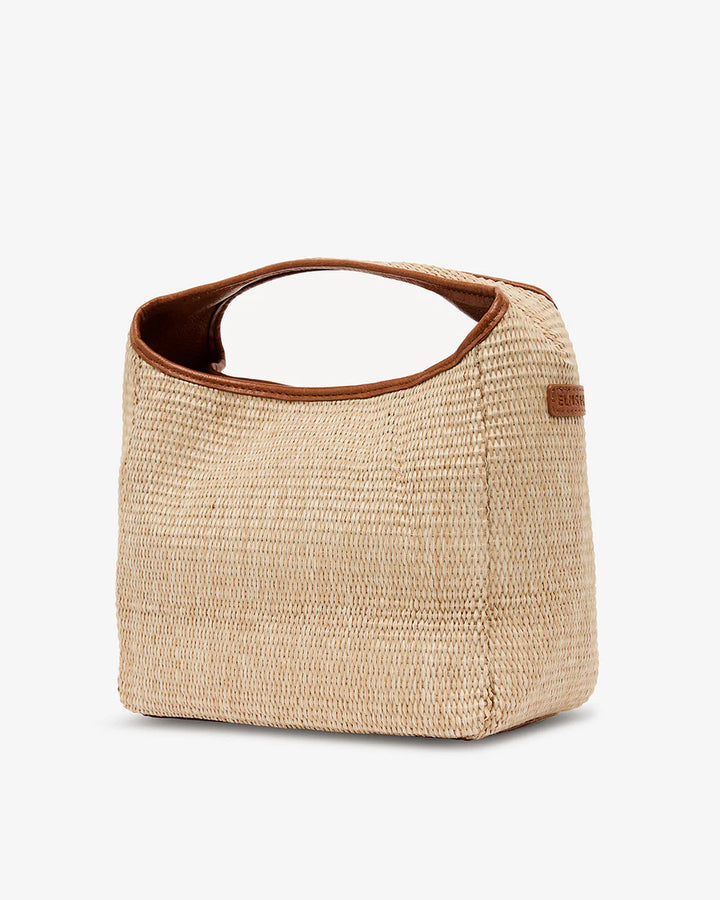 Linton Crossbody - Tan Natural Weave