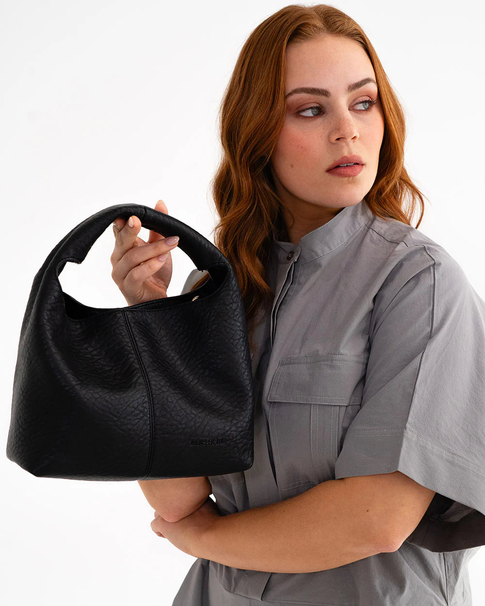 Linton Large Crossbody - Black Pebble