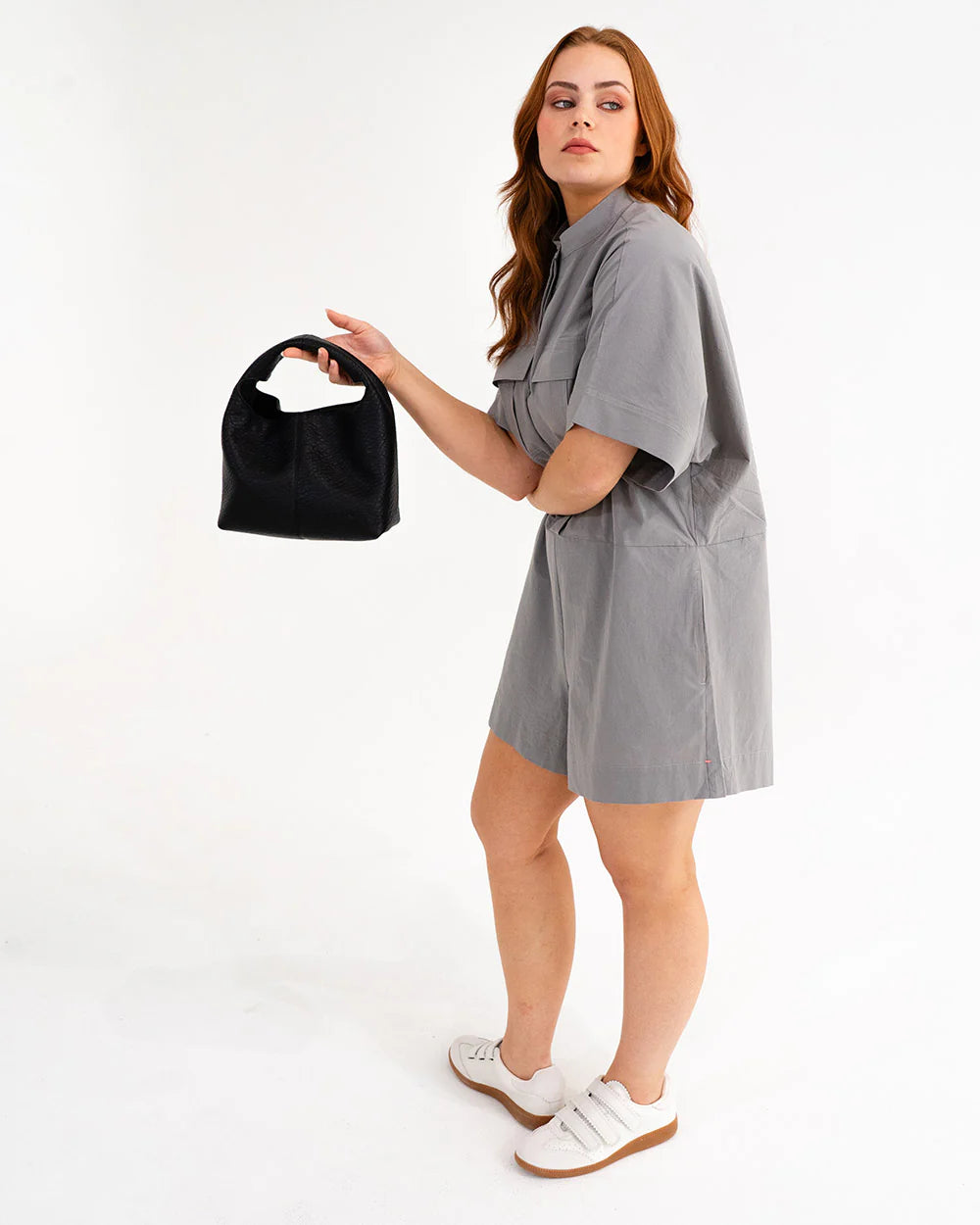 Linton Large Crossbody - Black Pebble