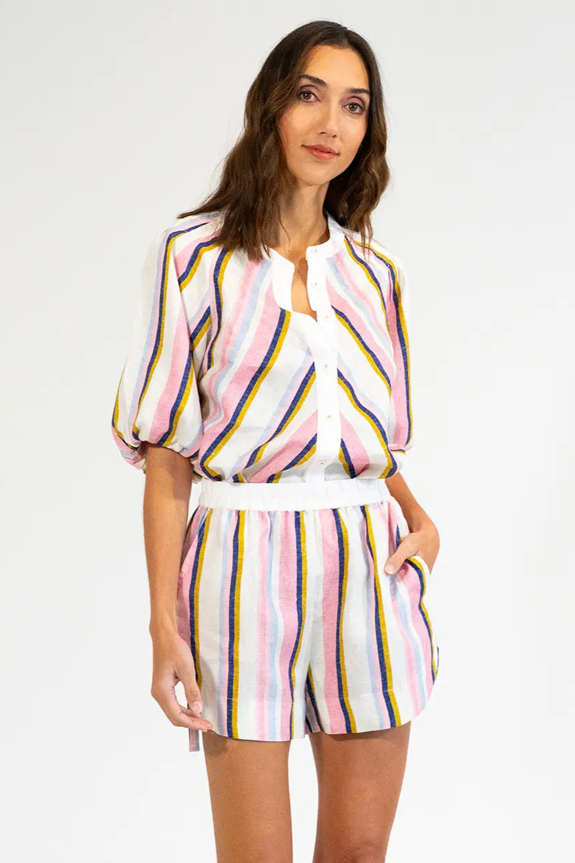 Elms & King Miami Top Catalina Stripe