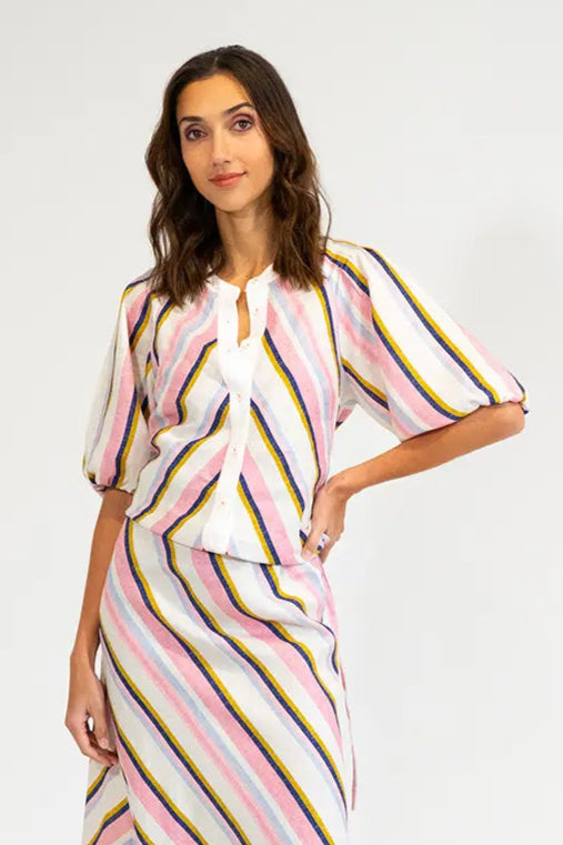 Elms & King Miami Top Catalina Stripe