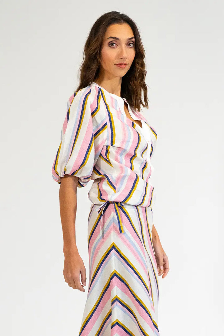 Elms & King Miami Top Catalina Stripe